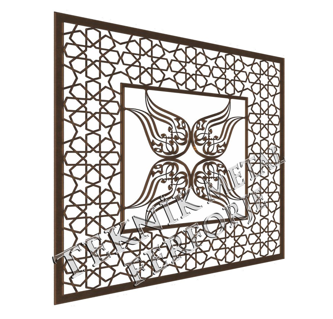 Lazer Kesim Osmanlı ve Selçuklu Motifi